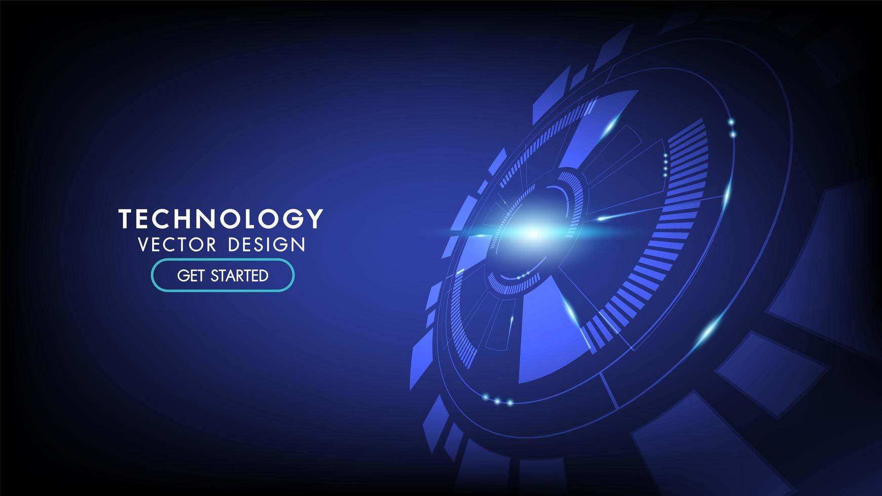 Abstract hi-tech technology background  vector