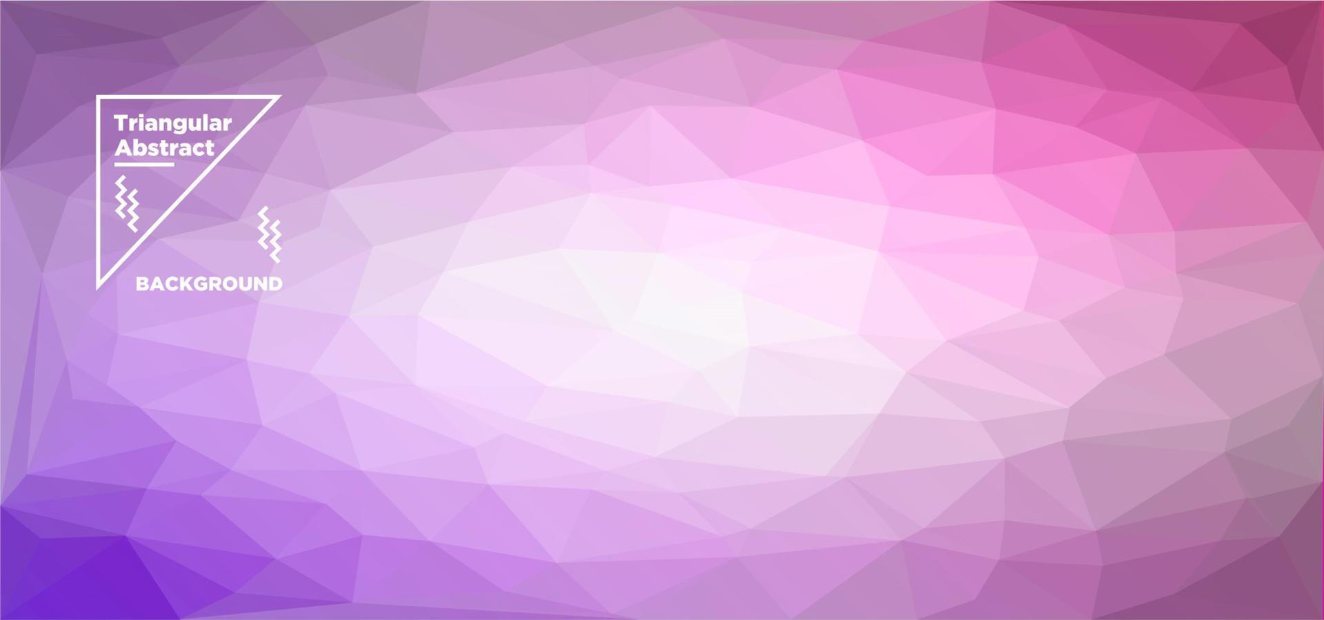 Purple Triangular Polygonal Background vector