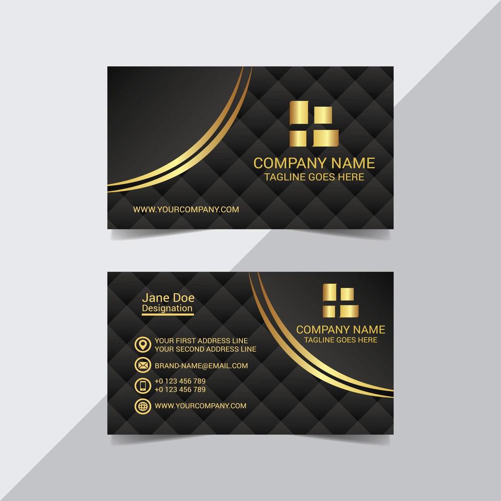 Modern Royal Look Business Card Template vector