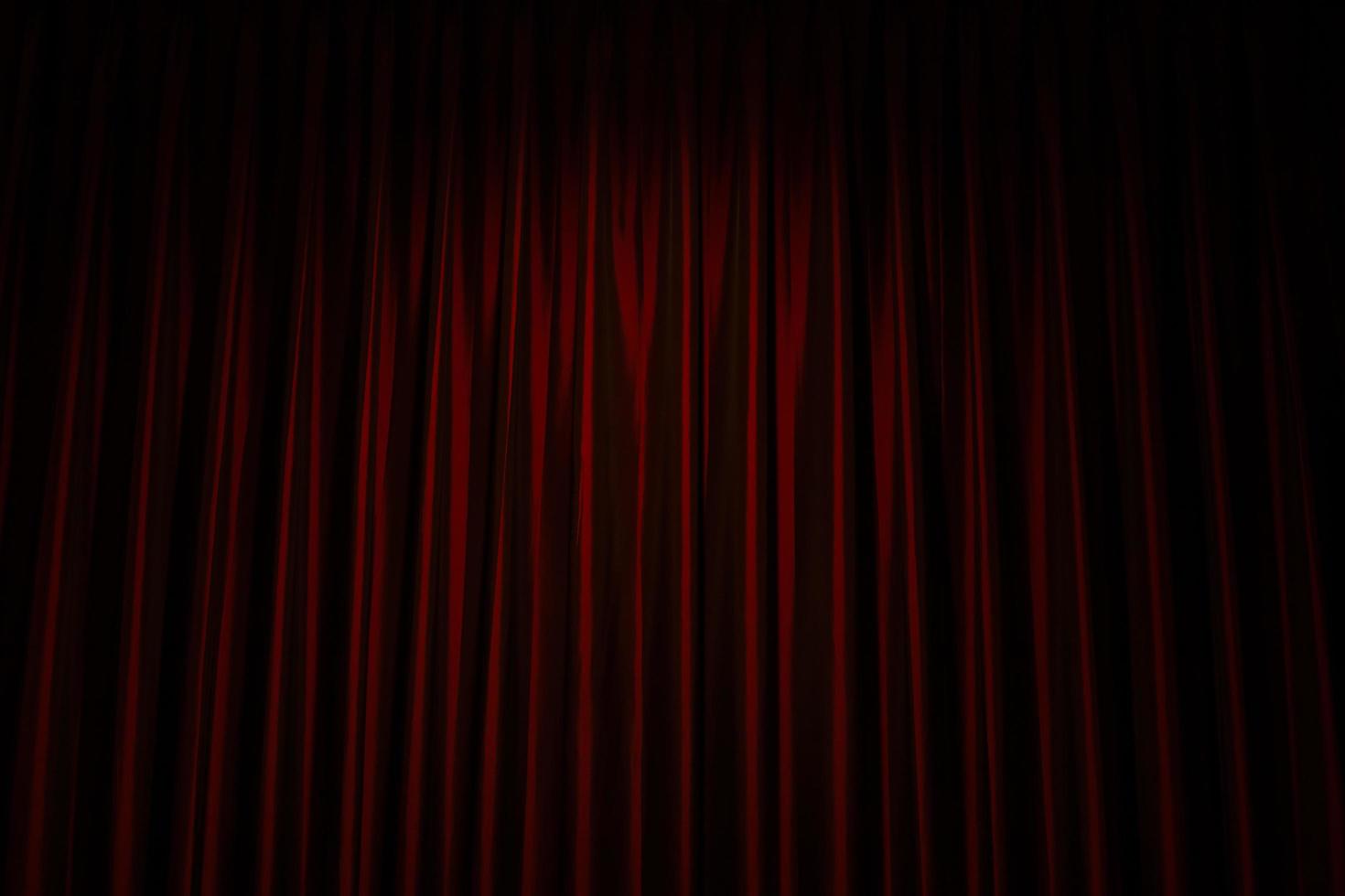 Red curtain in a theater photo