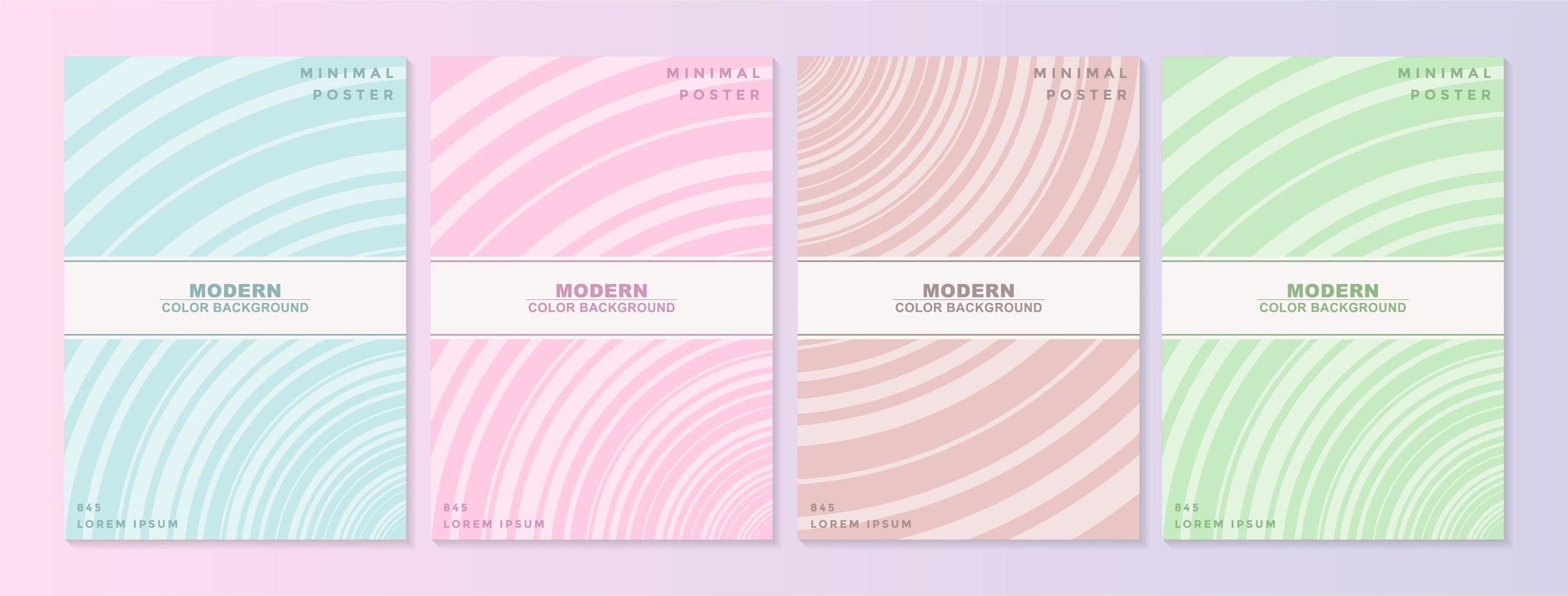 Collection of minimal geometric pattern covers vector