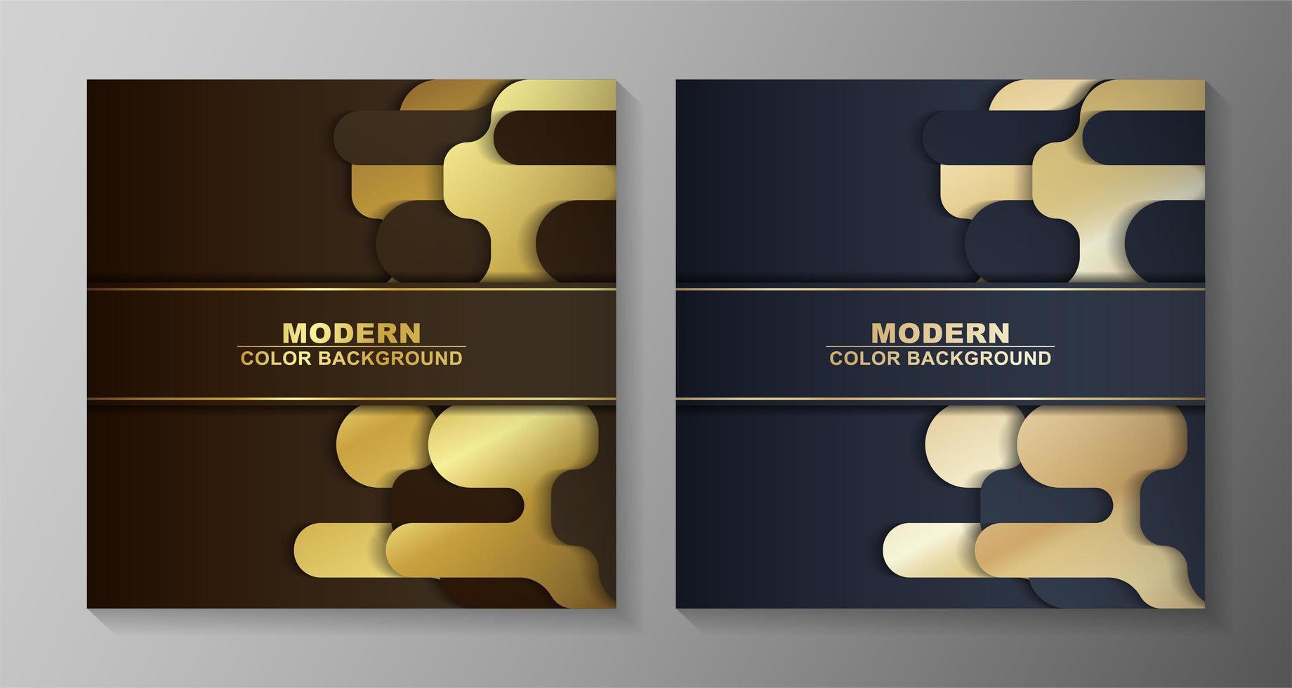 Minimal covers with rounded geometric shapes vector