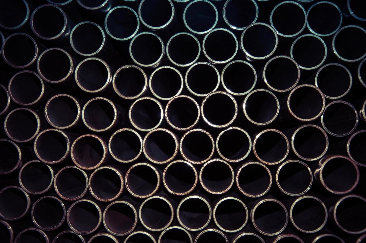 Gray metal pipes photo