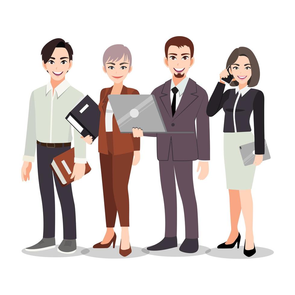 Business men and women vector