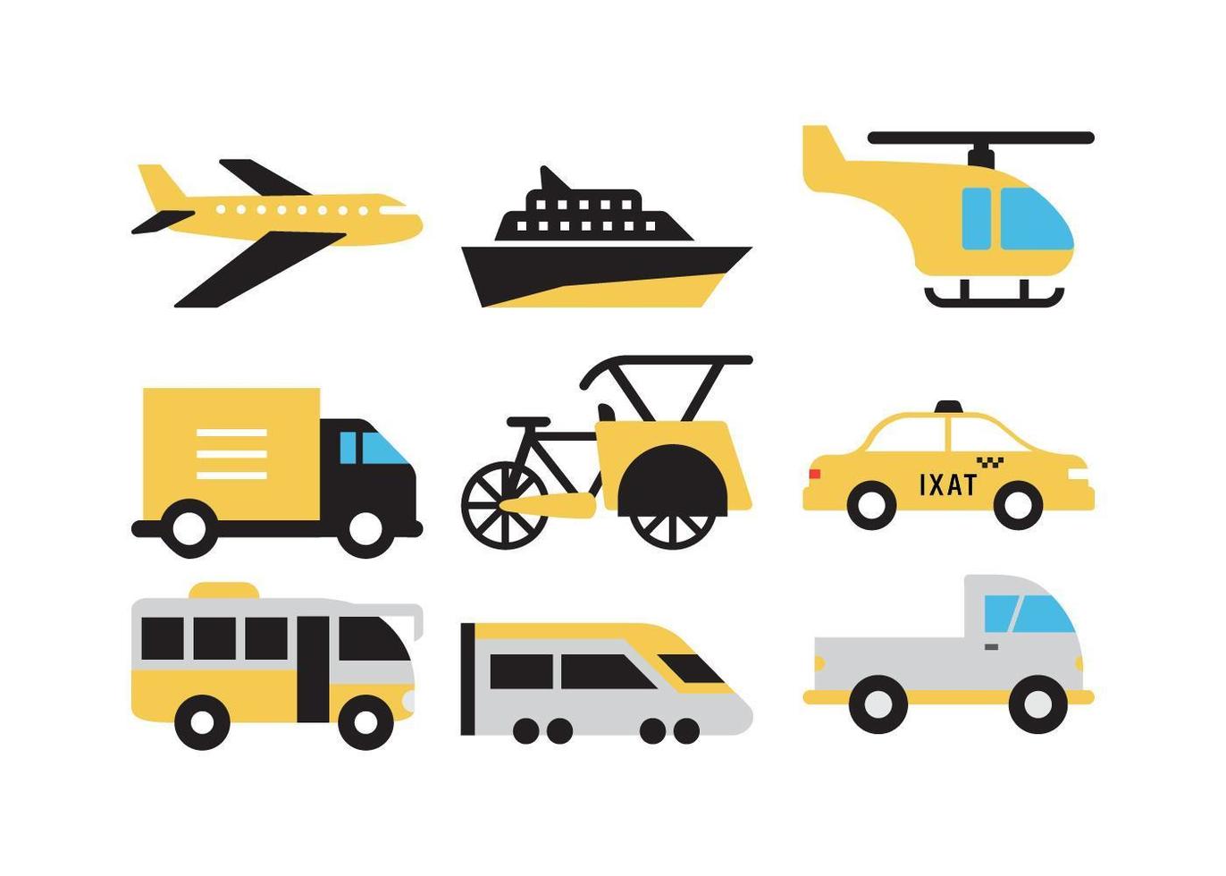 Transportation vehicle set vector