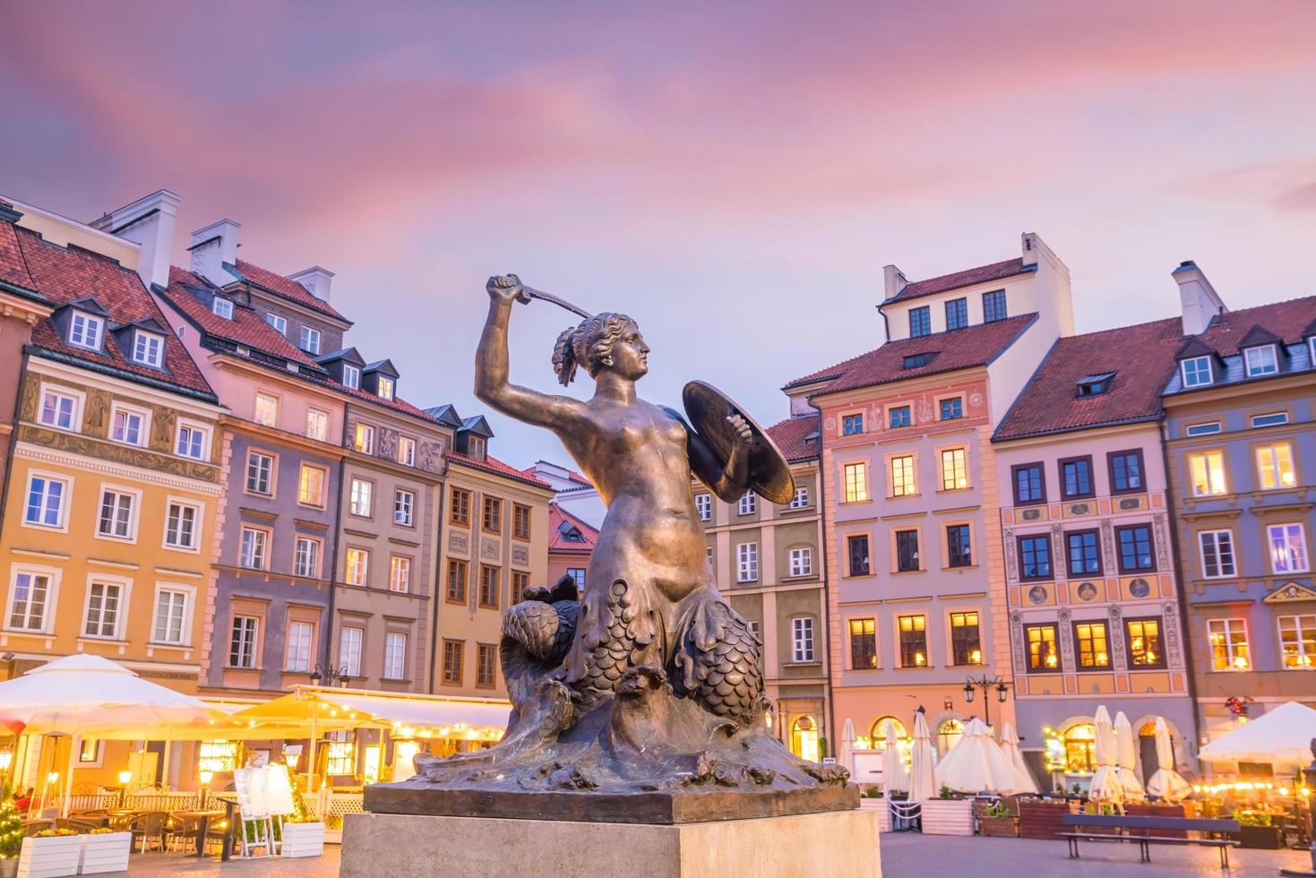 Sculpture of the Warsaw Mermaid photo