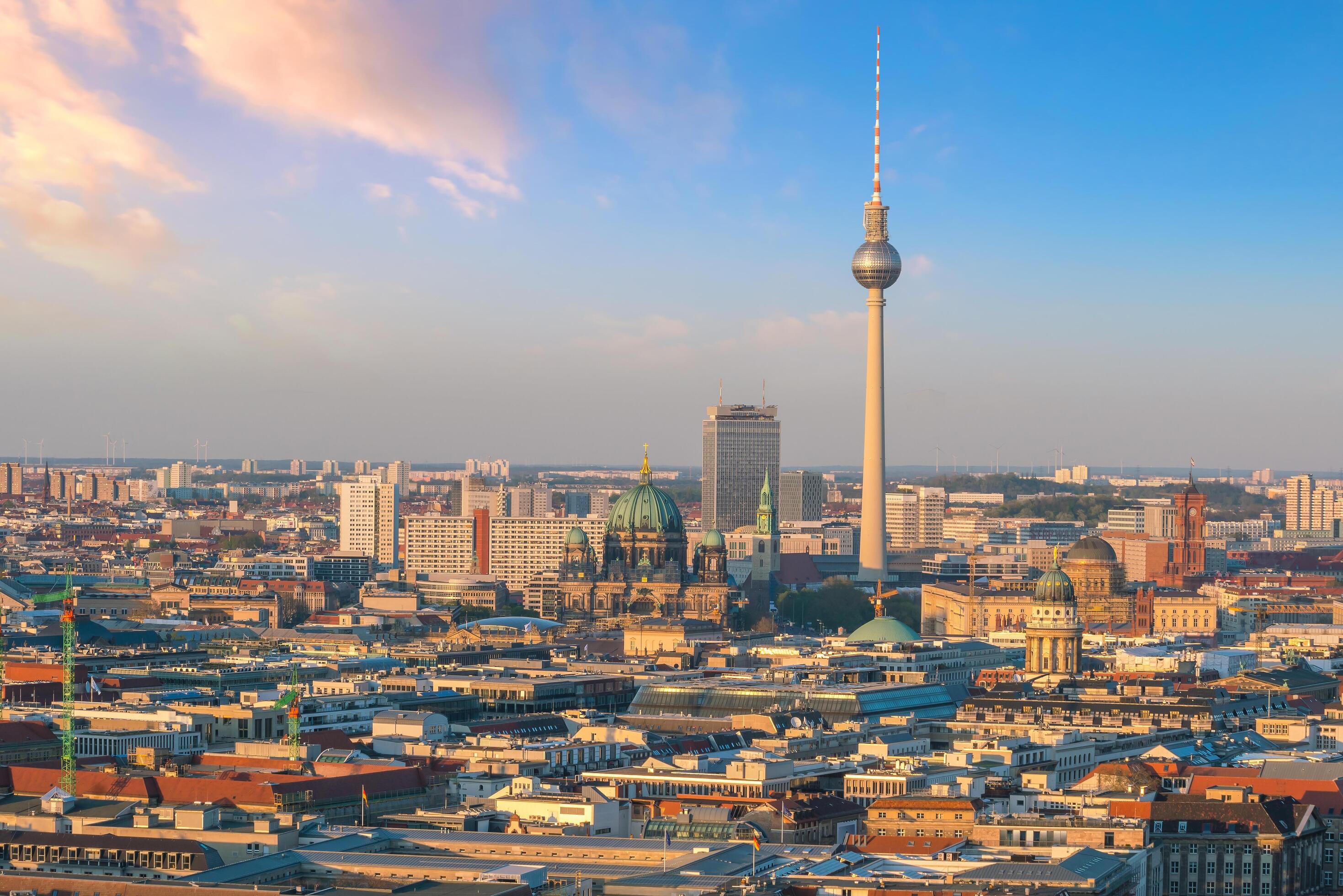 Downtown Berlin skyline 1309655 Stock Photo at Vecteezy