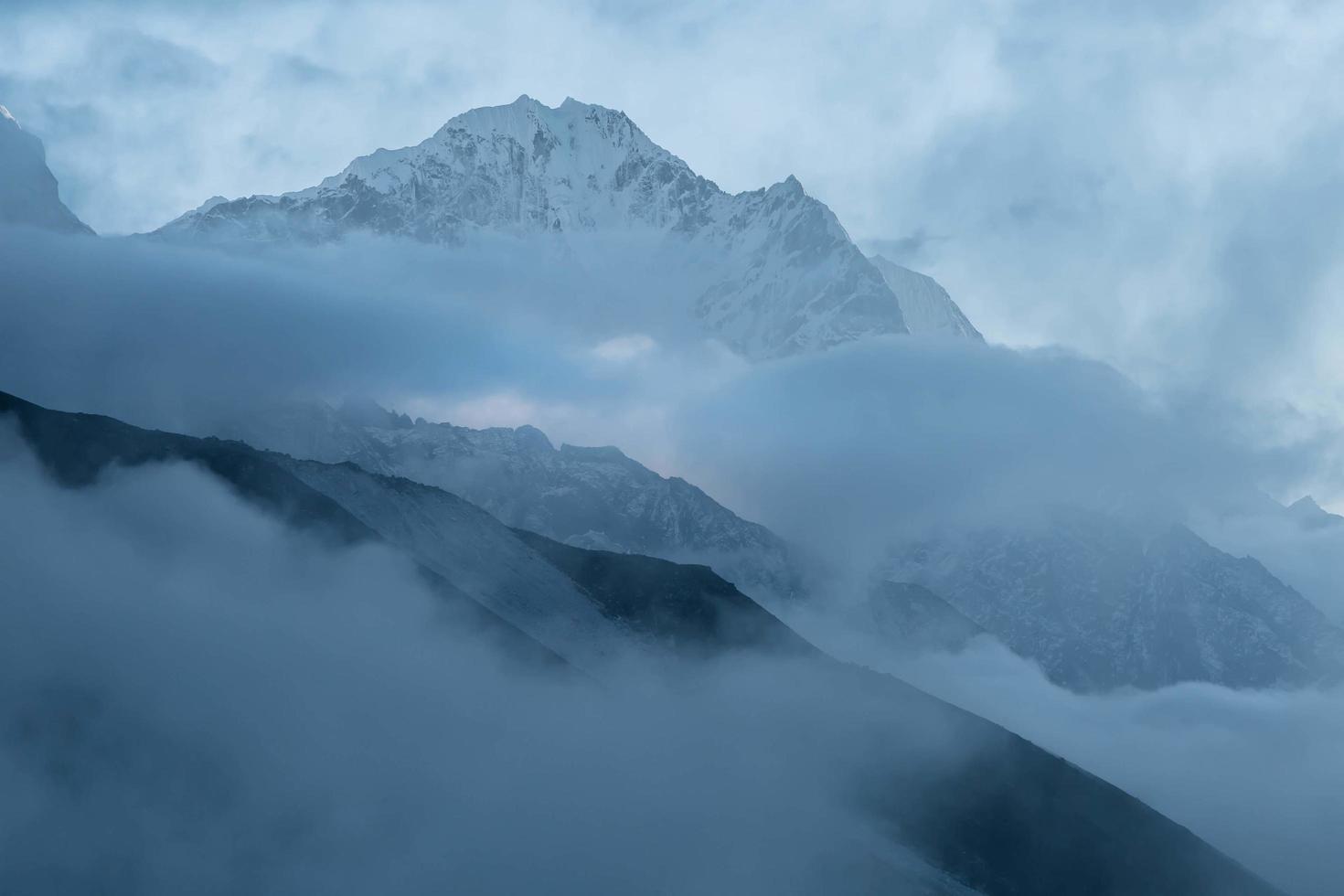 Fog in the Himalayas photo