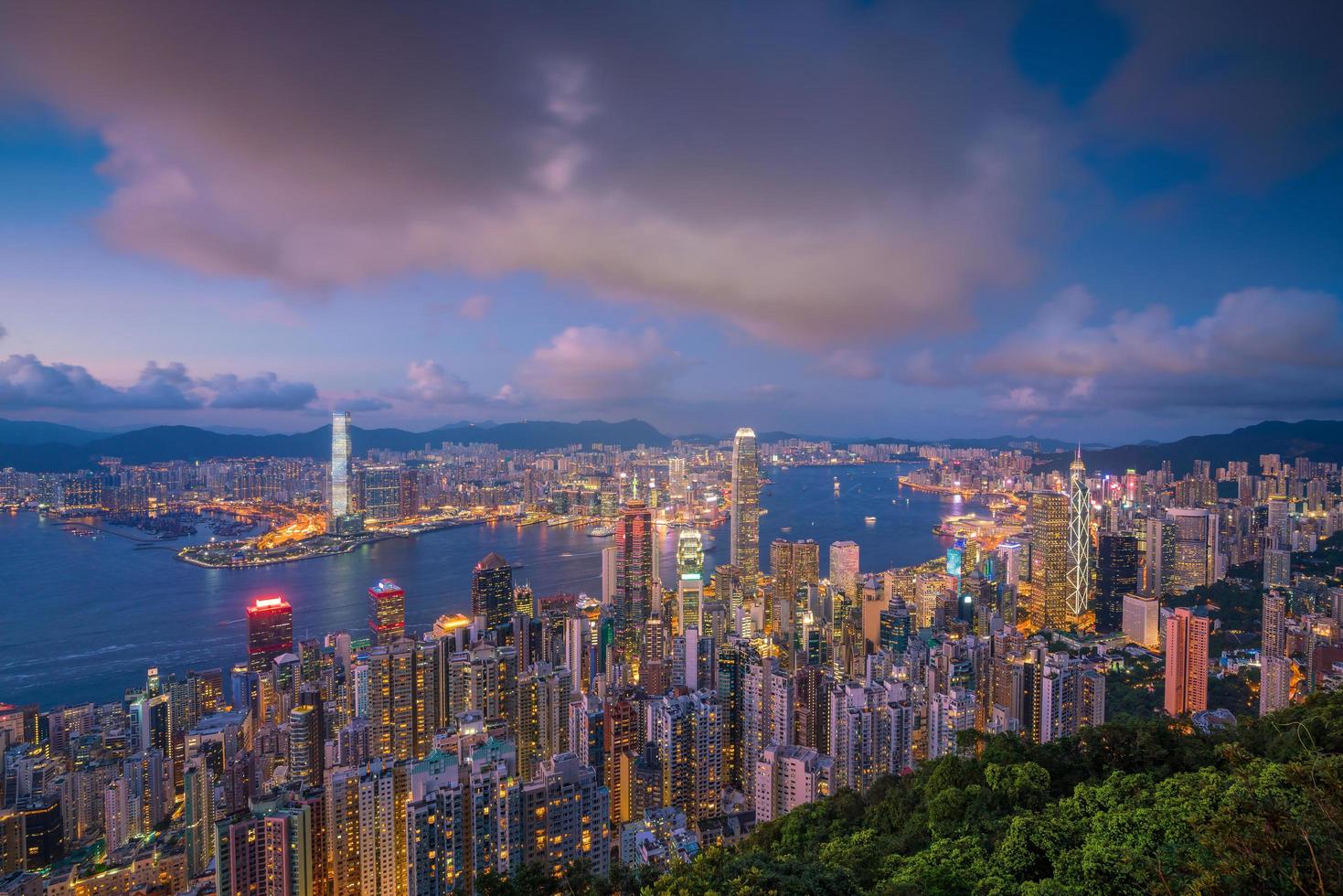 Victoria Harbor skyline photo