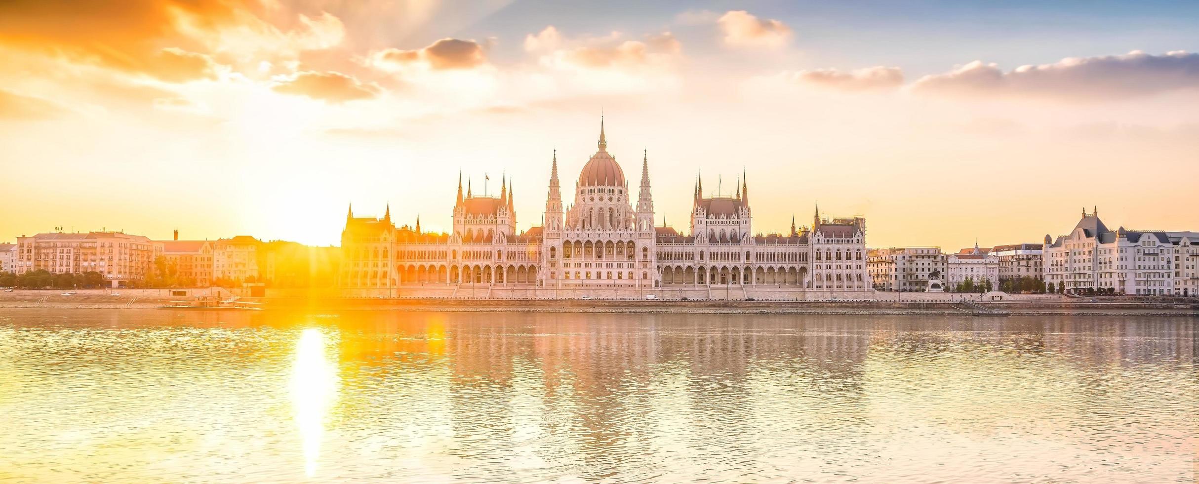 Parliament building at sunrise photo