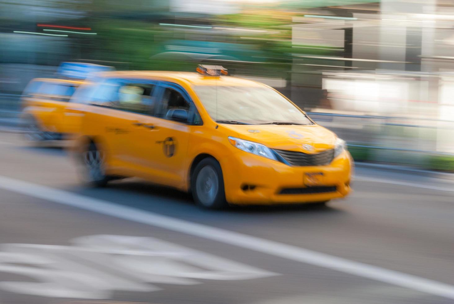 taxi de la ciudad de nueva york foto