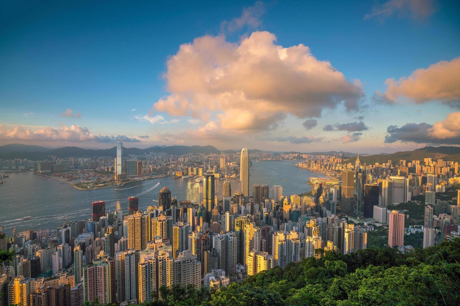 Victoria Harbor skyline photo