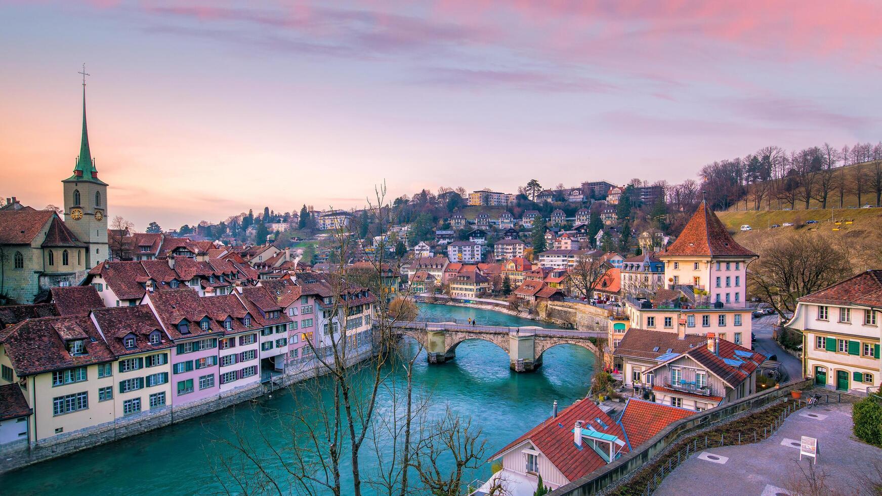 Old Town of Bern, capital of Switzerland photo