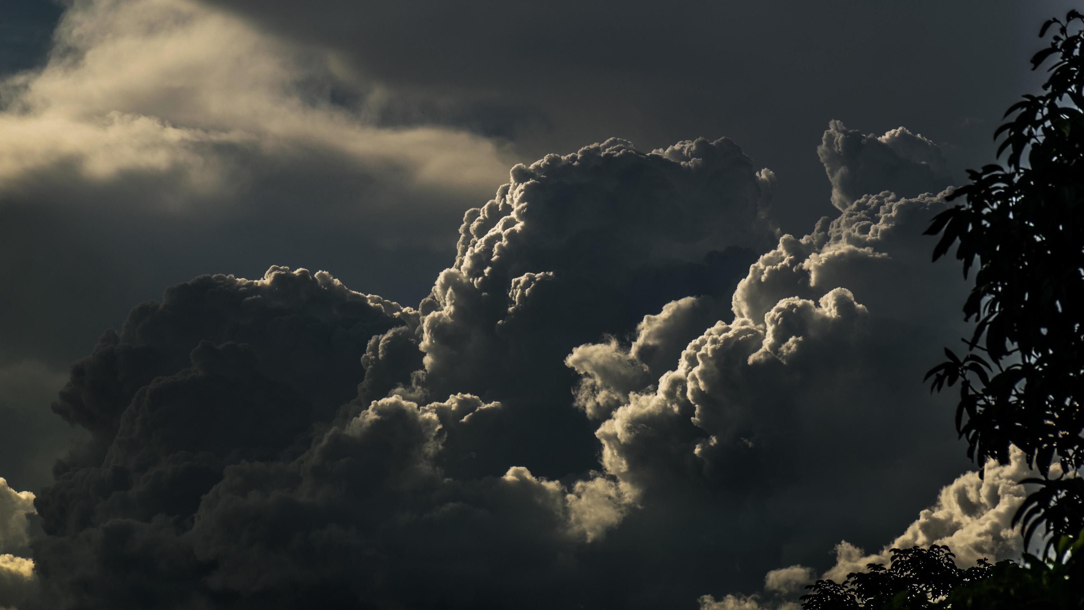 Dramatic Clouds And Lighting Stock Photo