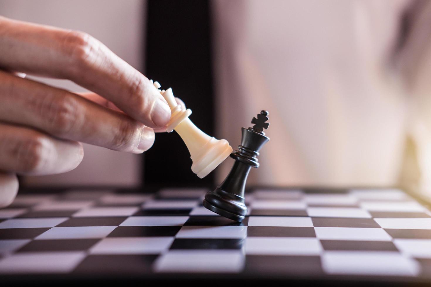 Close-up of a checkmate photo