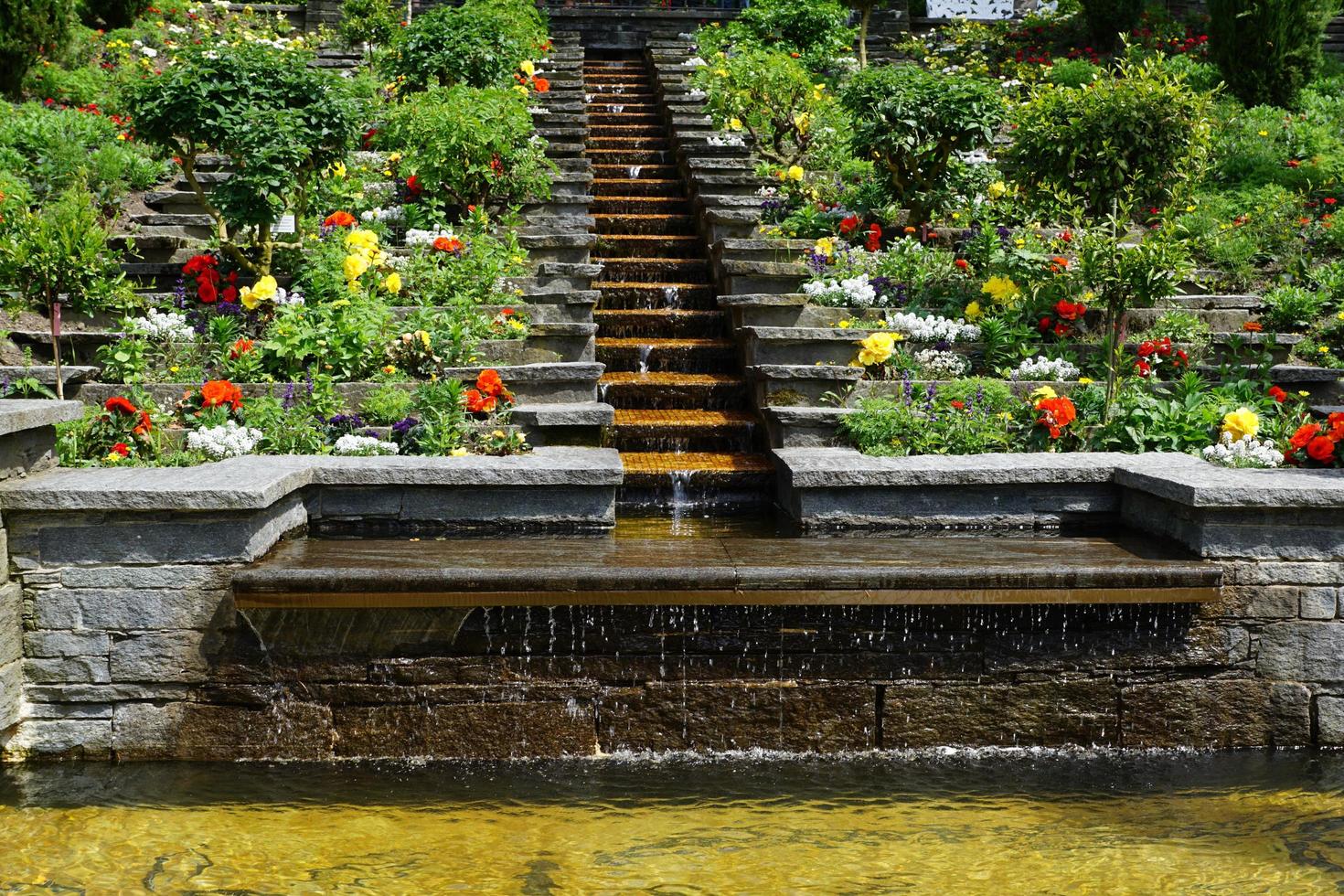 Fountain in a public park photo