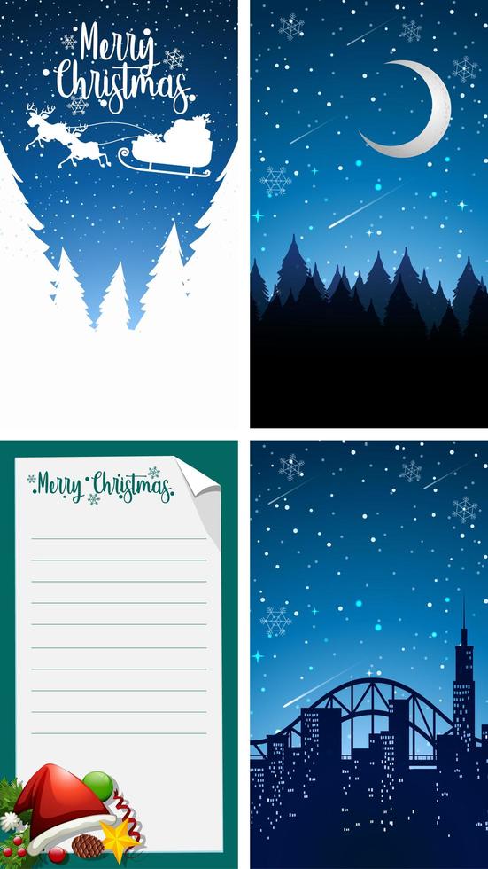 Background Templates with Christmas Theme vector