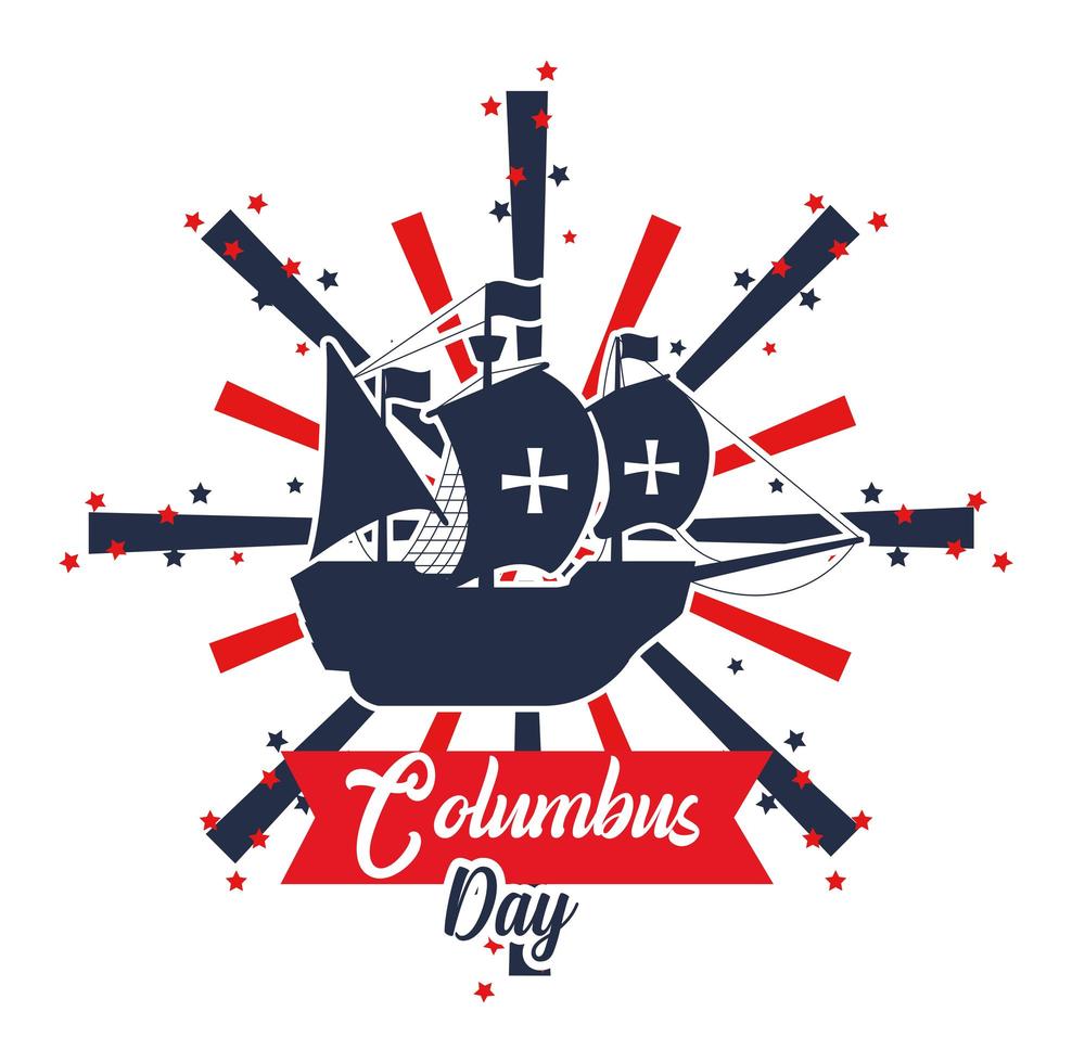 Columbus day banner  vector