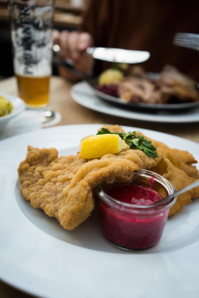 Traditional Bavarian meal photo