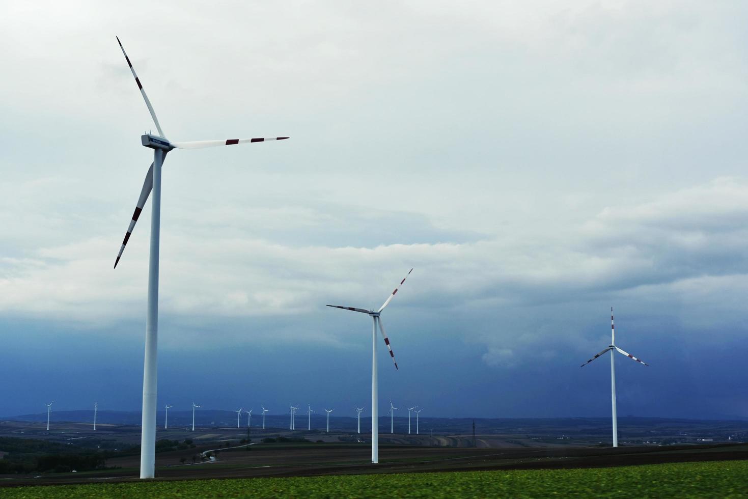 Electric wind turbines  photo
