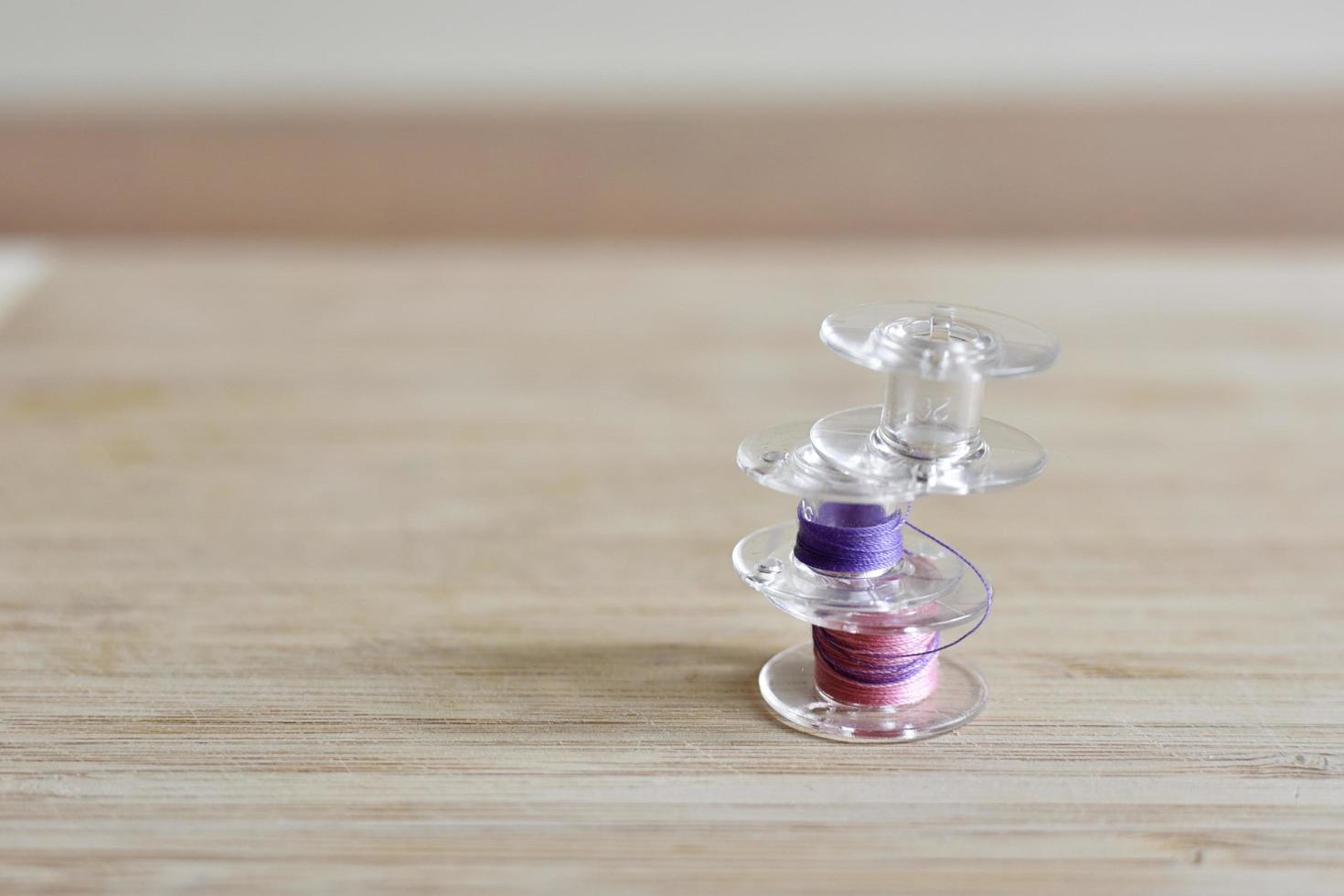 Yarn and a thread spool photo