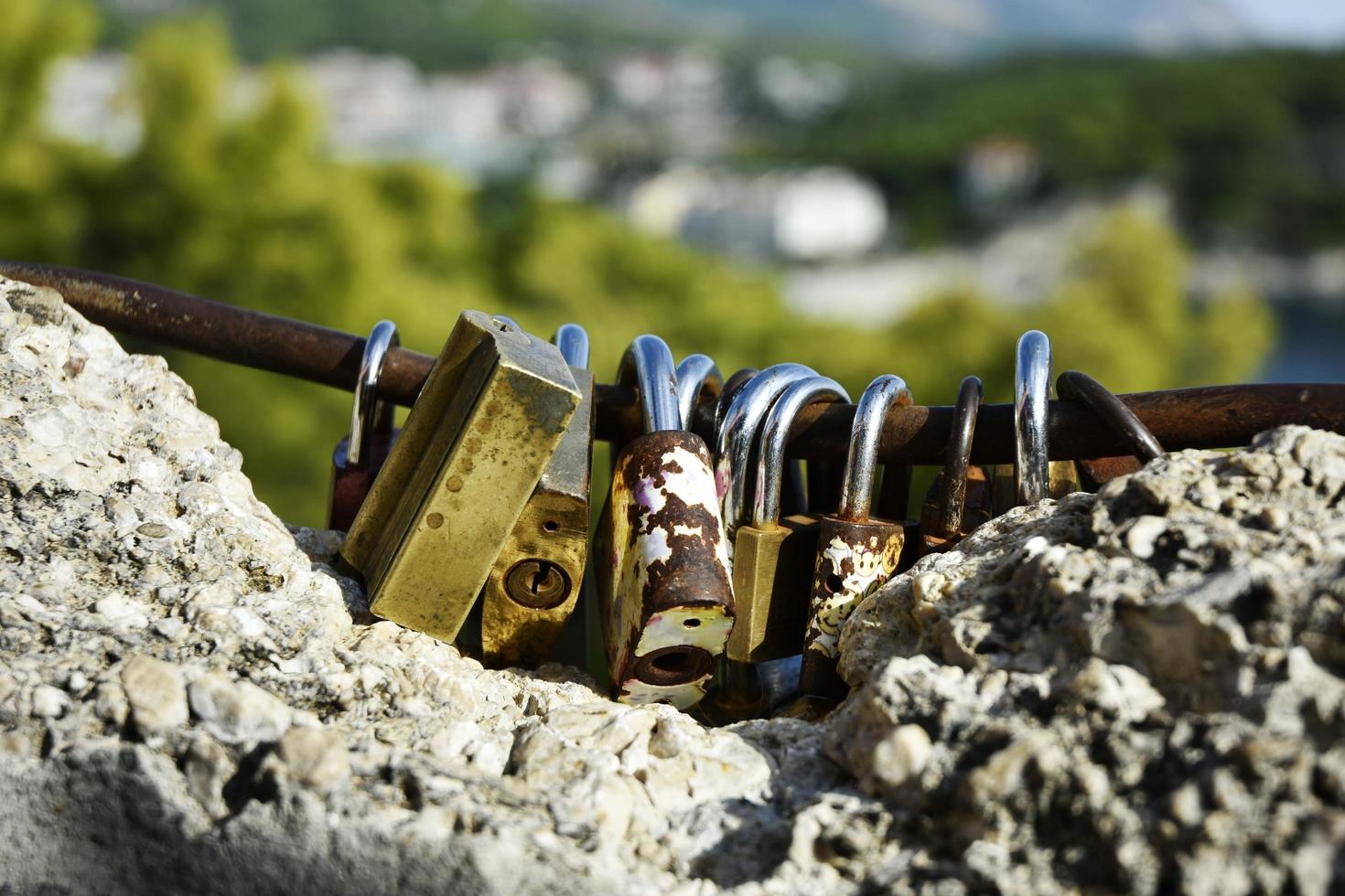 Old rusty locks photo