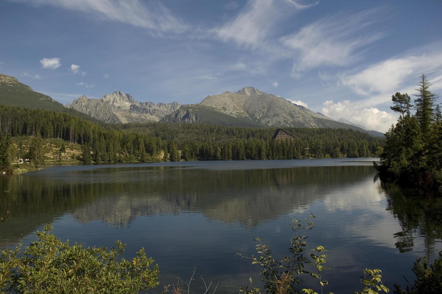 Scenic mountain lake  photo