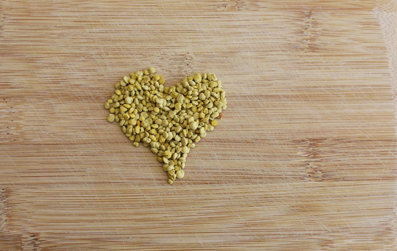 Heart shaped yellow pollen  photo