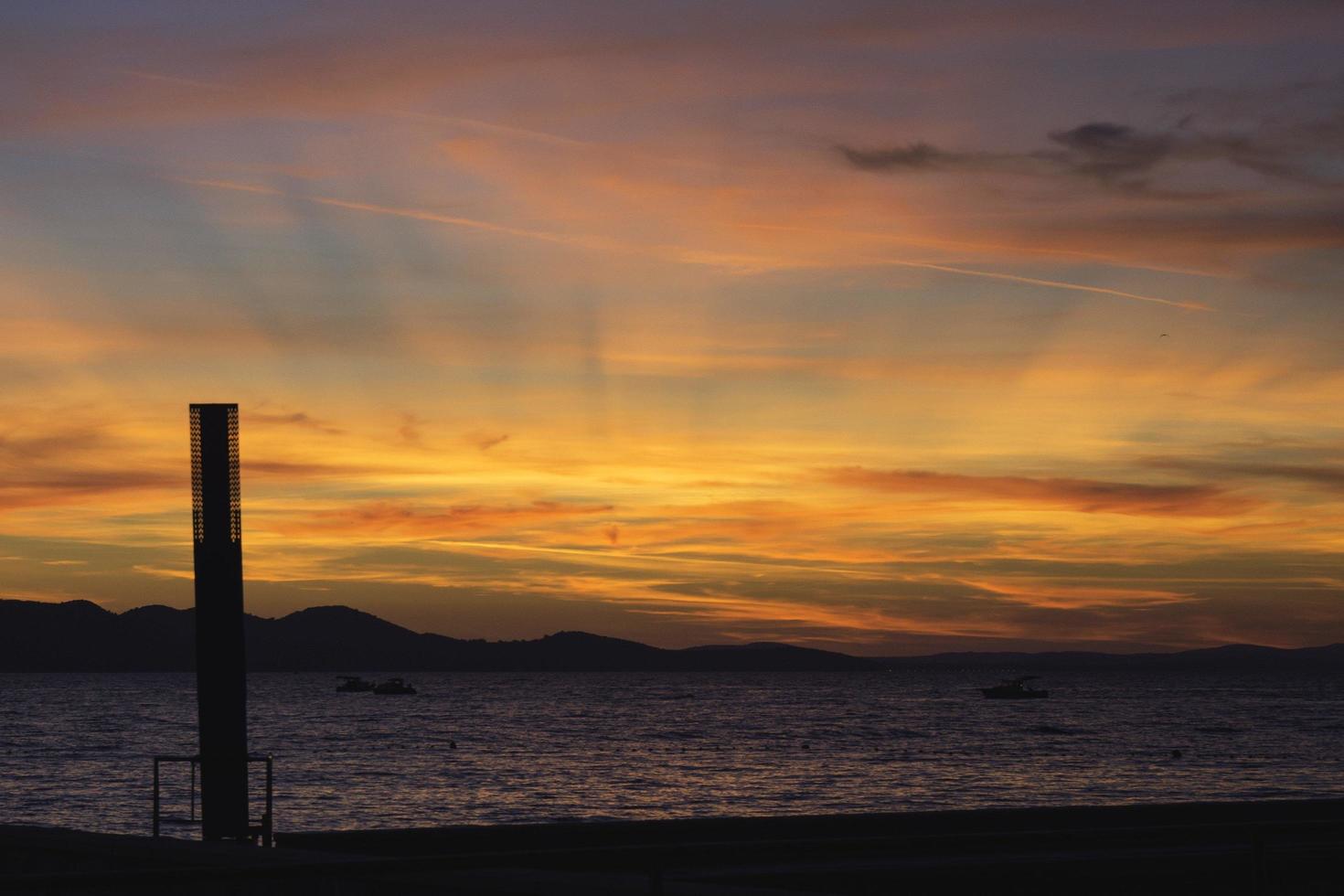 Colorful sunset sky photo