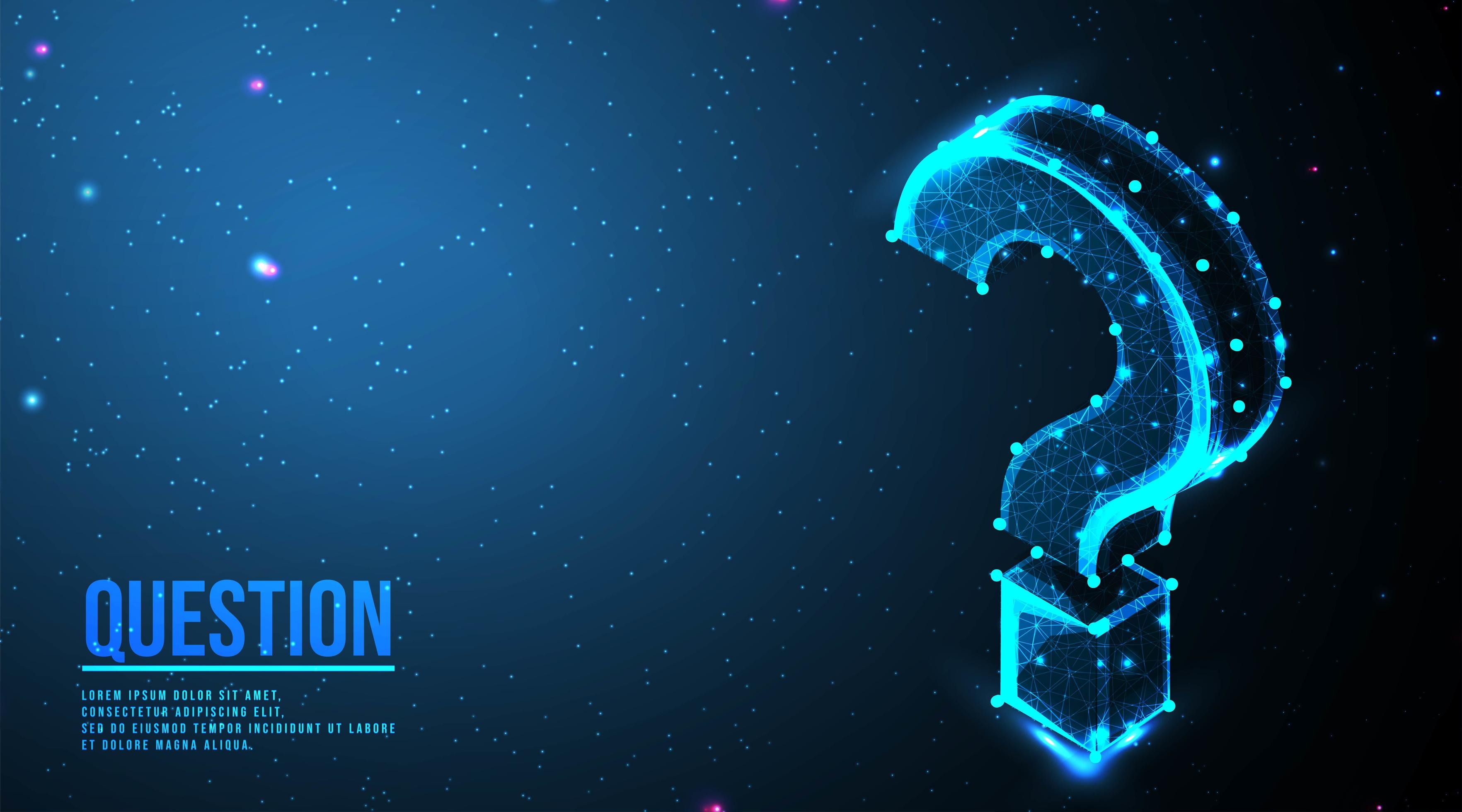 Question mark on dark blue background 1310865 Vector Art at Vecteezy