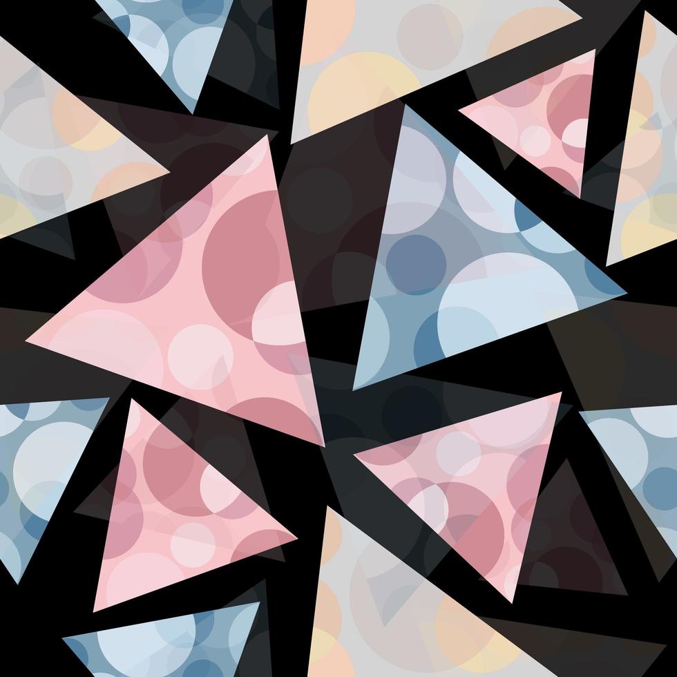Abstract geometric pattern with triangles and circles 1310933 Vector ...