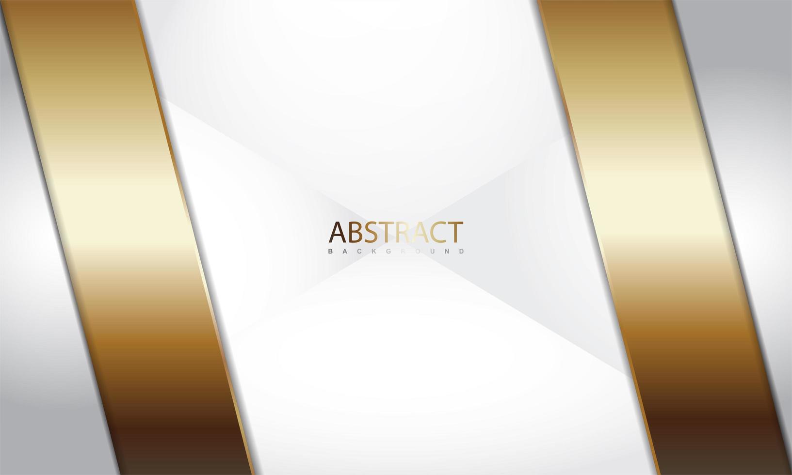 Realistic Metallic Design with Gold and Silver Angles vector