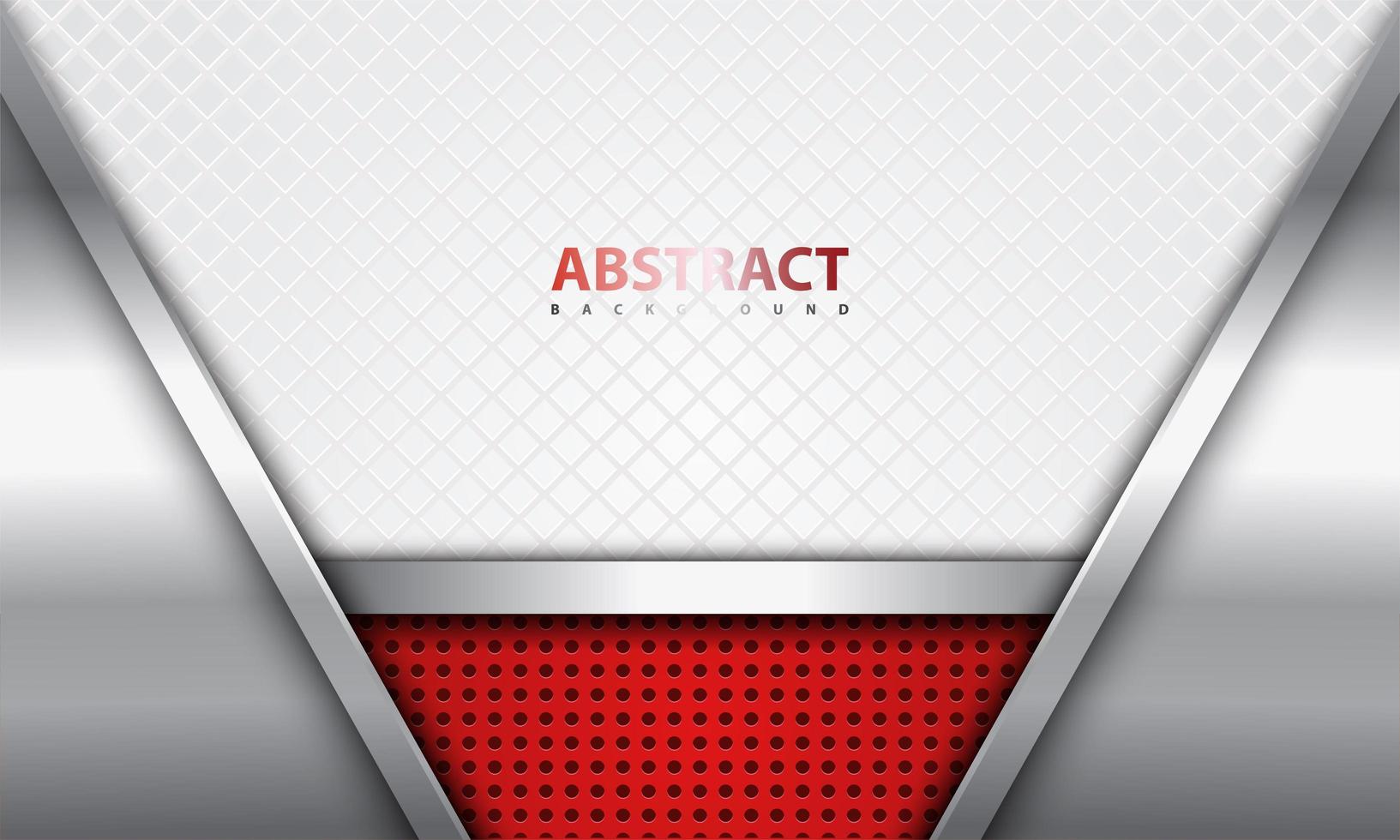 Realistic Steel and Red Design with Fencing Wire Pattern vector