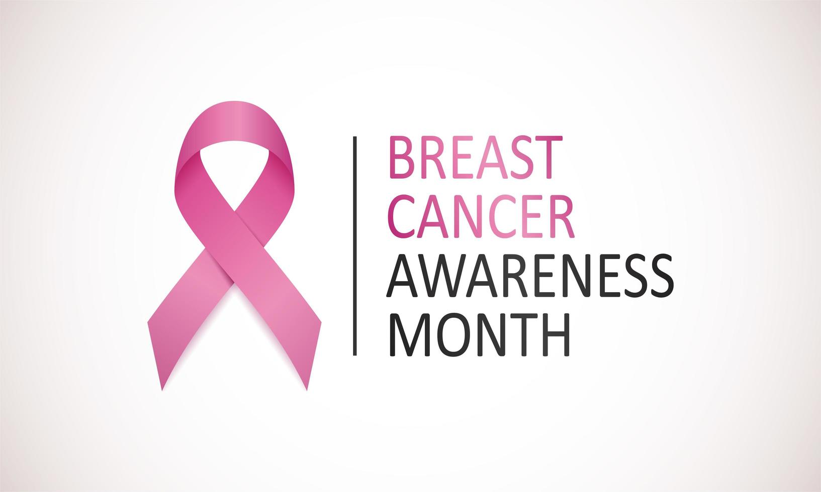 Breast Cancer Awareness Month Poster vector