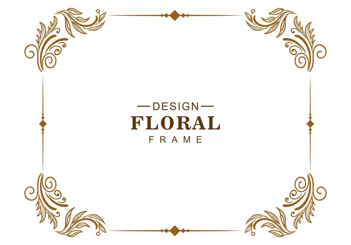 Ornament decorative creative floral frame design  vector