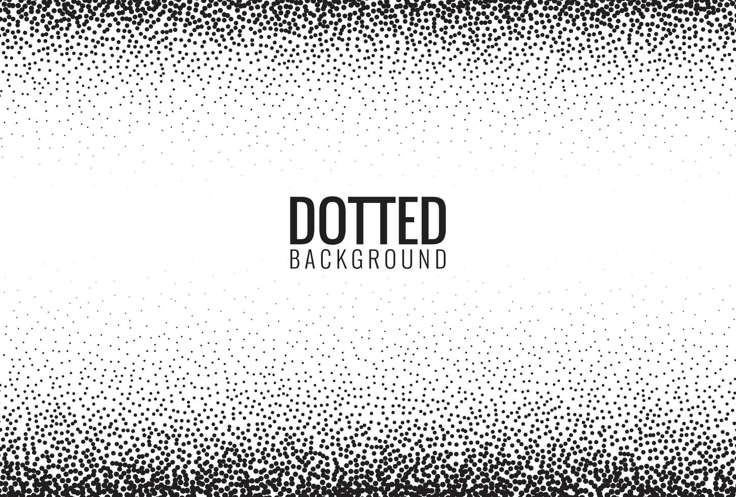 White background with black dotted background vector