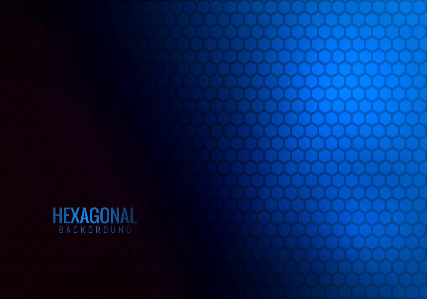 fondo azul tecnología hexagonal abstracto vector