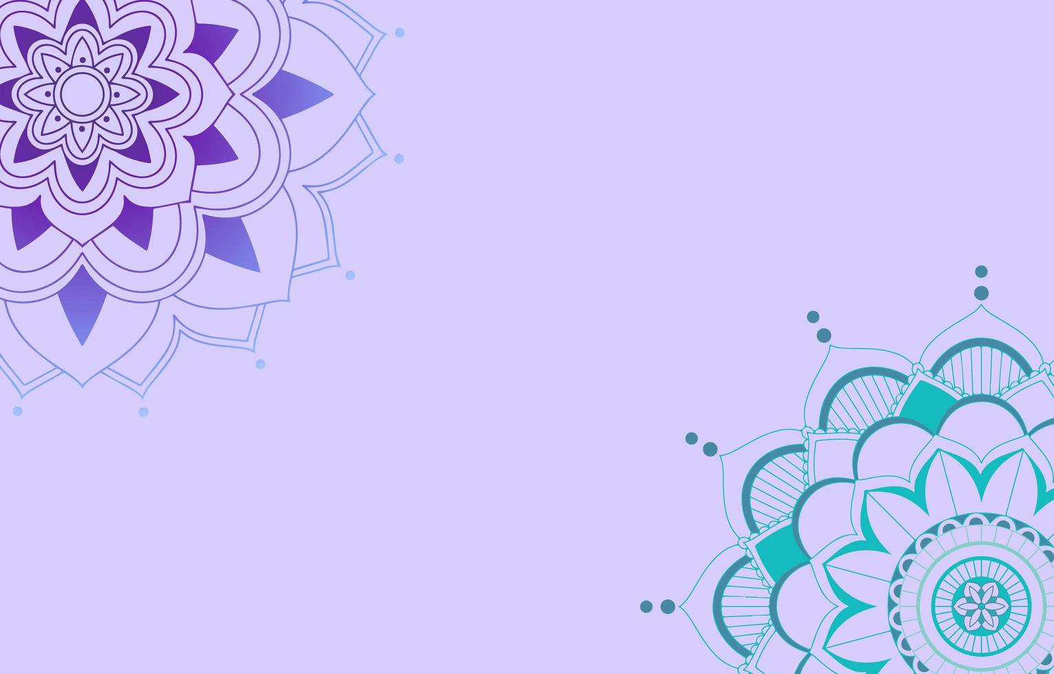 diseño de plantilla de fondo con patrones de mandala vector