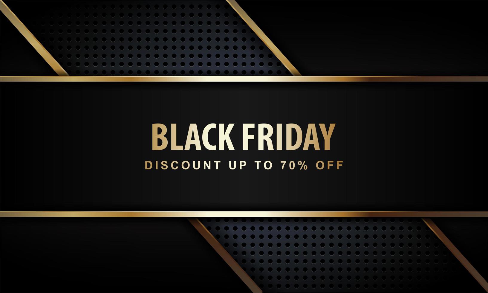 Black Friday Poster with Luxury Style vector