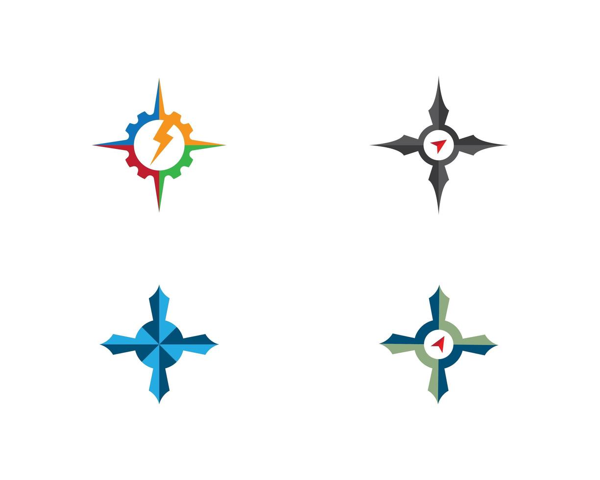 Compass logo template vector