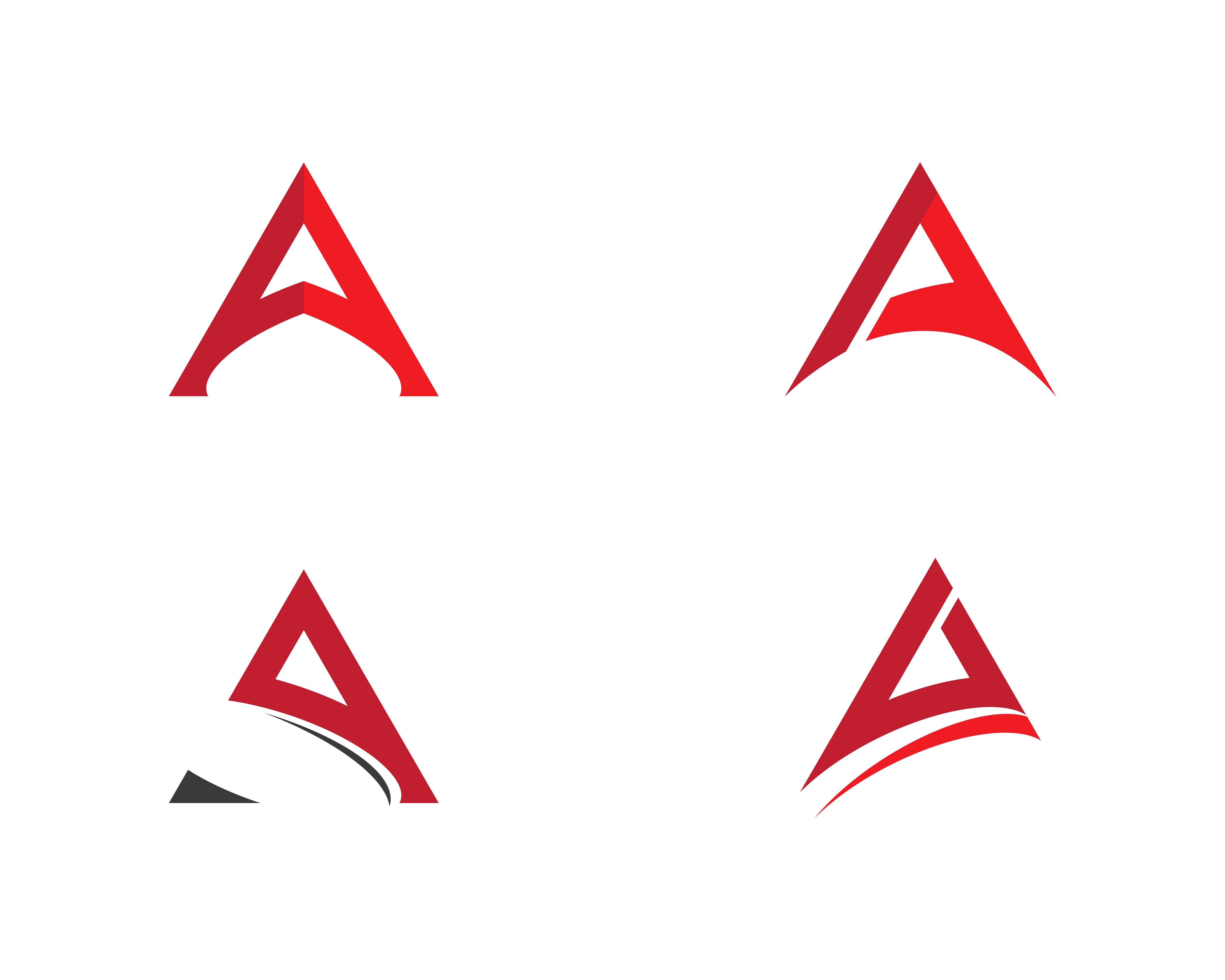 A letter red logo 1311476 Vector Art at Vecteezy