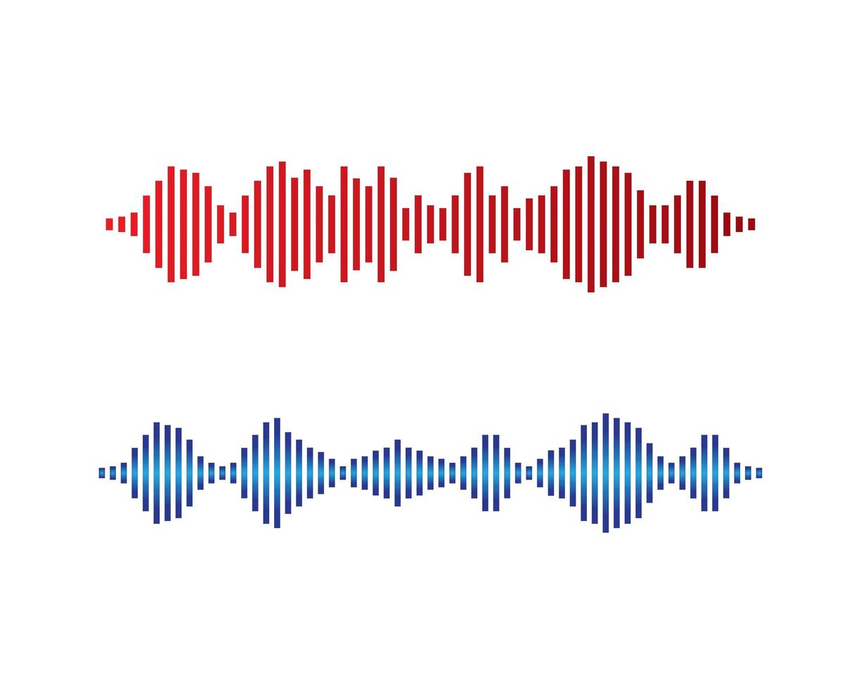 imagenes de ondas de sonido vector