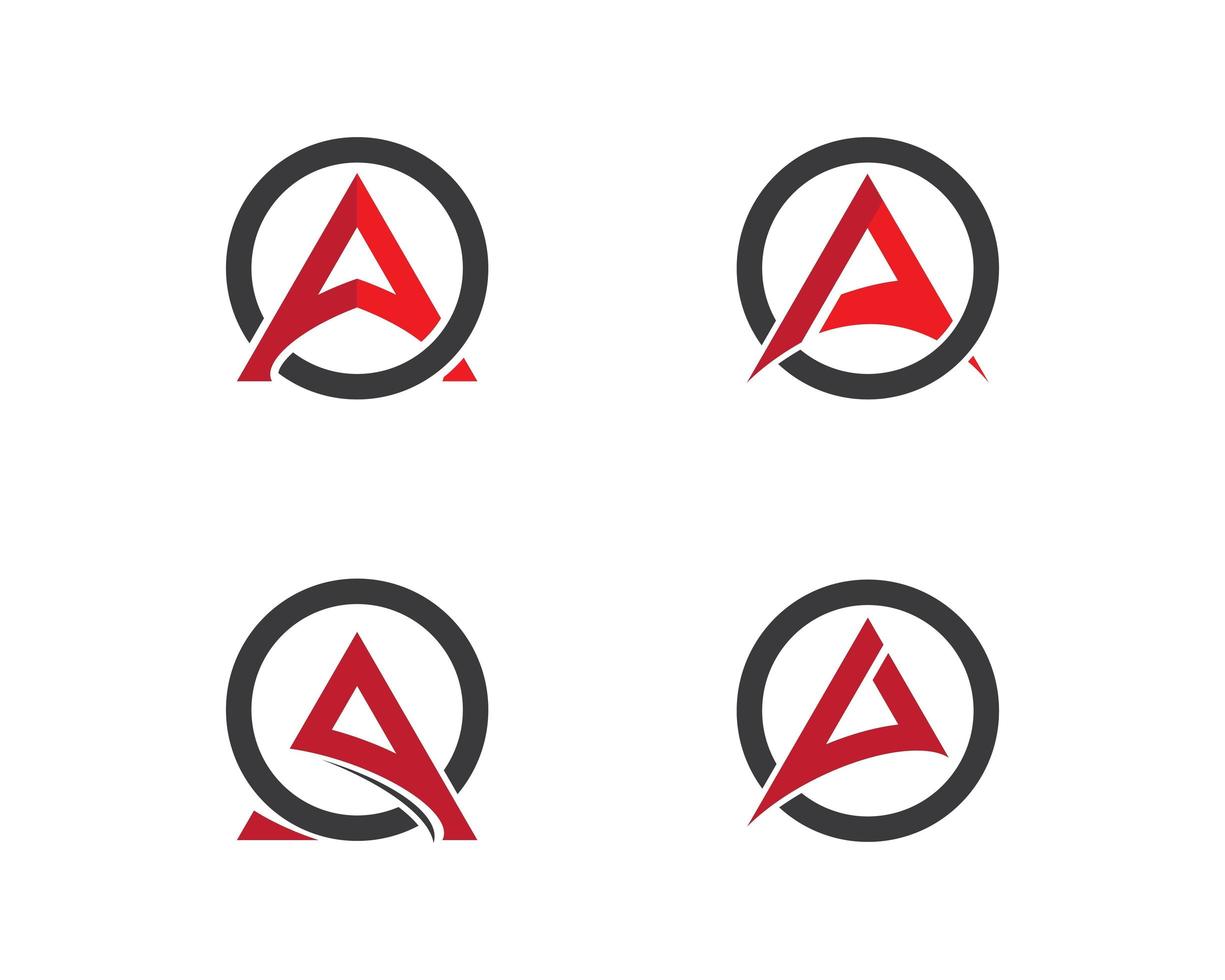 A letter logo set vector
