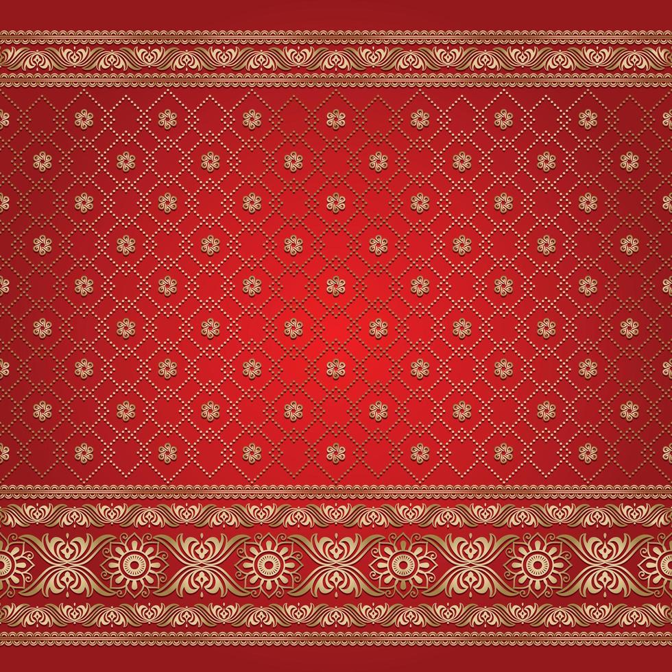 Indian-style background pattern vector