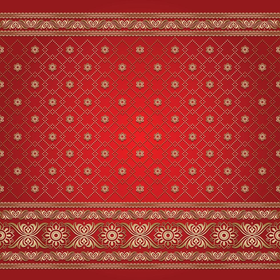 Indian-style background pattern vector