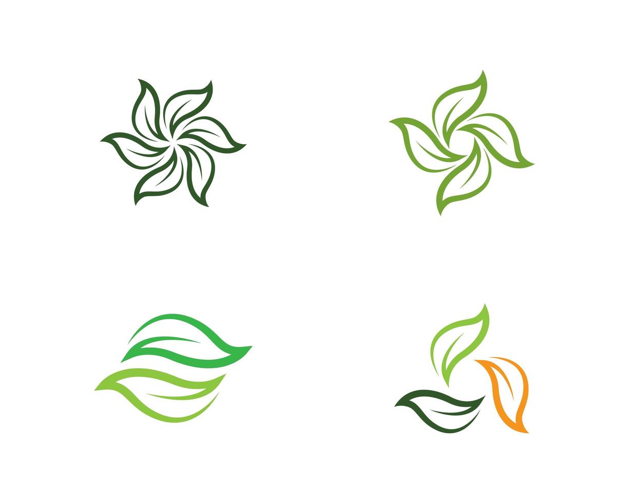 conjunto de logo de ecología vector