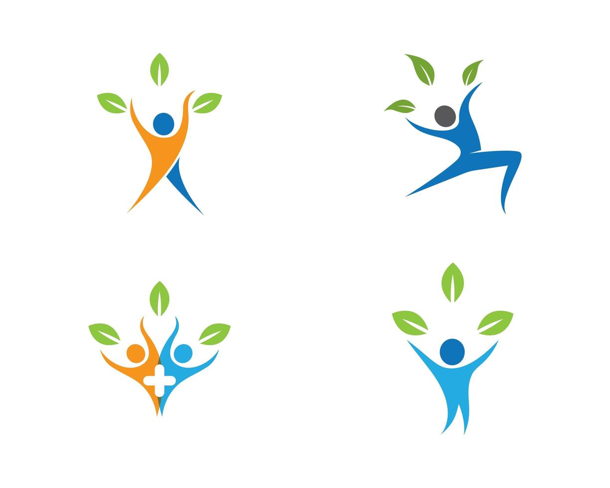 People care healthy logo vector