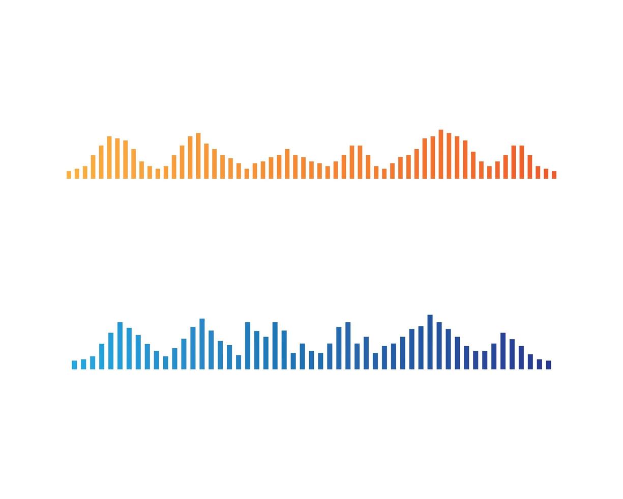 Sound wave logo vector