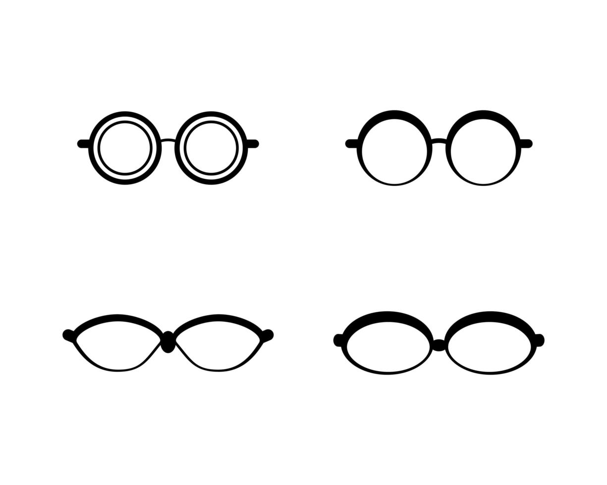 Glasses logo icon  vector