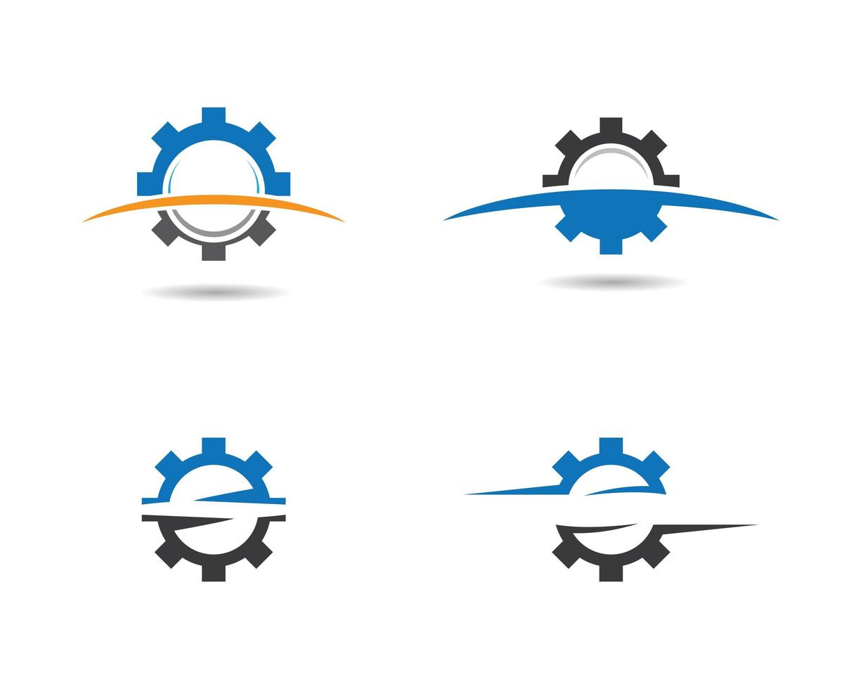 Gear icon set  vector